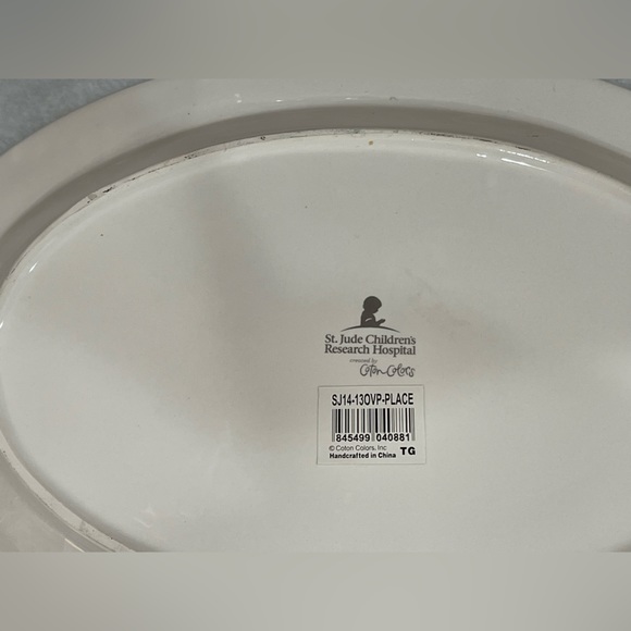 St. Jude Coton Colors Platter; Rare! - Picture 2 of 2